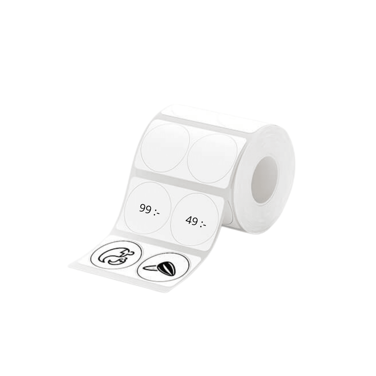 Round price tags for niimbot 